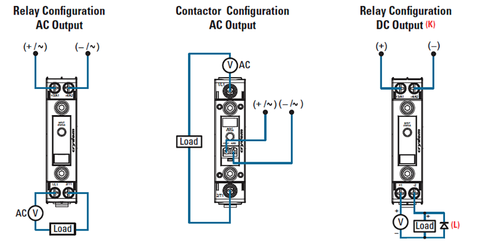 Mechanical Drawing - Crydom / Sensata DR22 DIN Rail Mount Solid State Relays